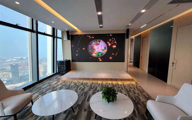 深圳前海1号54楼室内高刷屏P1.86室内全彩LED显示屏